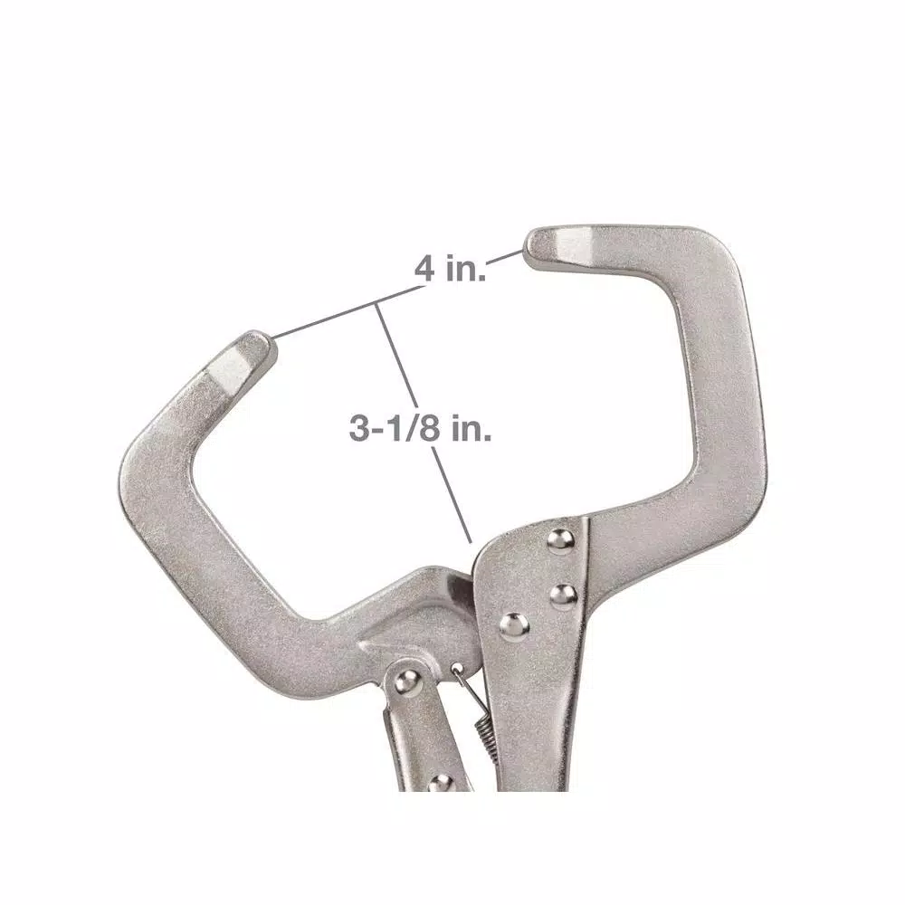 TEKTON 11 in. Locking C-Clamp with Forged Steel Jaws