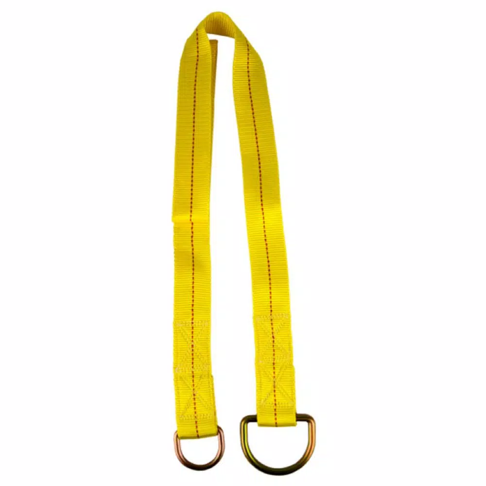 Guardian Fall Protection 6 ft. Cross Arm Strap with Large and Small D-Rings