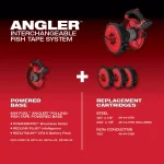 Milwaukee M18 FUEL ANGLER 240 ft. x 1/8 in. Steel Pulling Fish Tape Replacement Cartridge thumbnail 8