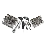 Husky 119-Piece Mechanics Tool Set with 1/4 in. and 3/8 in. Drive Ratchets thumbnail 1