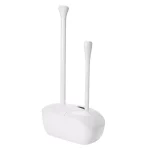 OXO Good Grips Toilet Brush and Plunger Combo Set with Holder, White thumbnail 4
