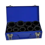 Stark 1 in. Drive Deep Impact Socket Set, 6-Point Cr-Mo, 9-Piece SAE Set with Carrying Case thumbnail 3