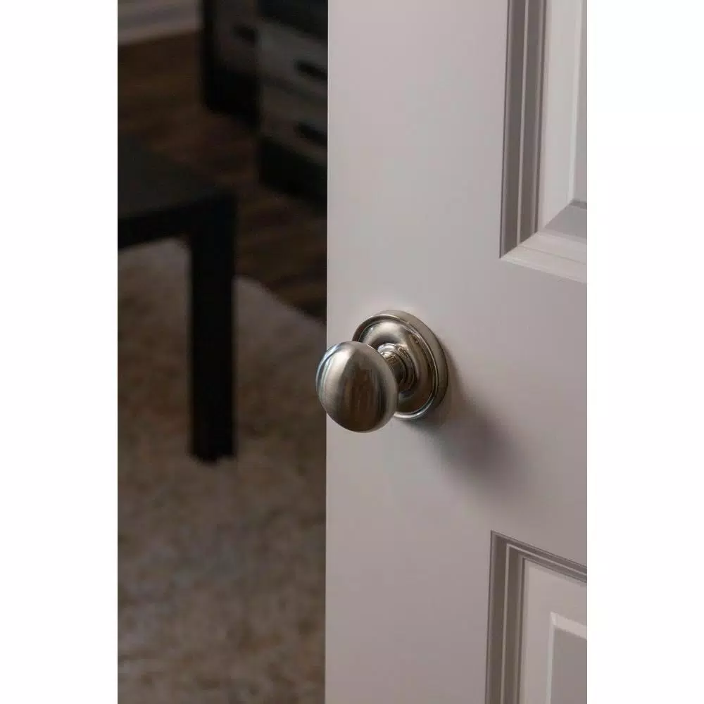 Delaney Hardware Solid Zinc Single Dummy Knob, Satin Nickel