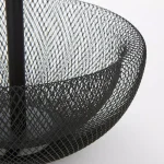 Mind Reader Black 2-Tier Mesh Metal Fruit Bowl, Round Decorative Wire Basket thumbnail 5