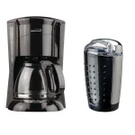 Brentwood Appliances 12-Cup Drip Coffee Maker Bundle with 4 oz. Coffee and Spice Grinder, Black thumbnail 1