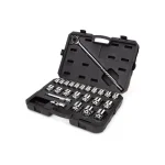 TEKTON 25-Piece 3/4 in. Drive 12-Point Socket and Ratchet Set, SAE thumbnail 2