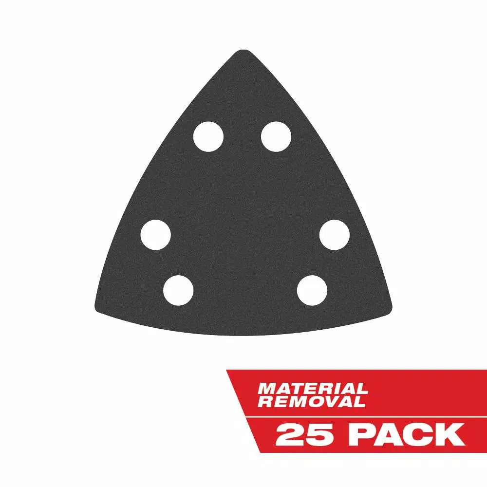 Milwaukee OPEN-LOK 3-1/2 in. Triangle Sandpaper Variety Pack, 25-Piece