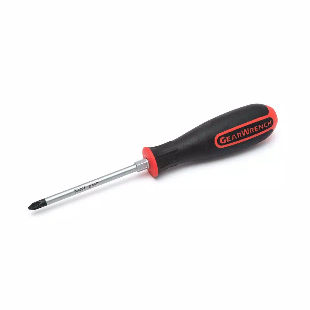 GearWrench #2 x 4 in. Phillips Screwdriver with Magnetic Black Oxide Tip