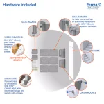 Perma Child Safety 33 in. Outdoor Retractable Gate, Extra Wide up to 71 in., Gray thumbnail 5