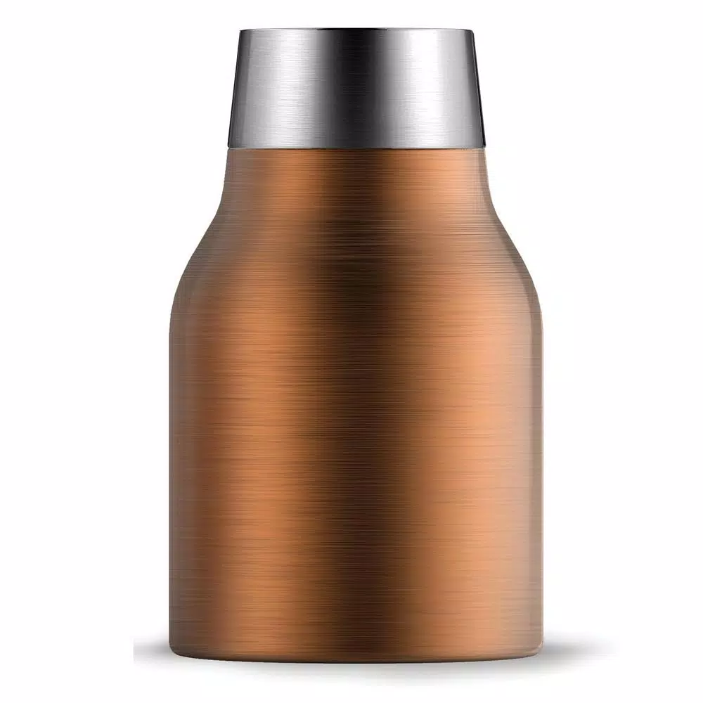 ASOBU 34 oz. Bronze Stainless Steel Portable Cold Brew Coffee Maker, 6-Cup Insulated Carafe