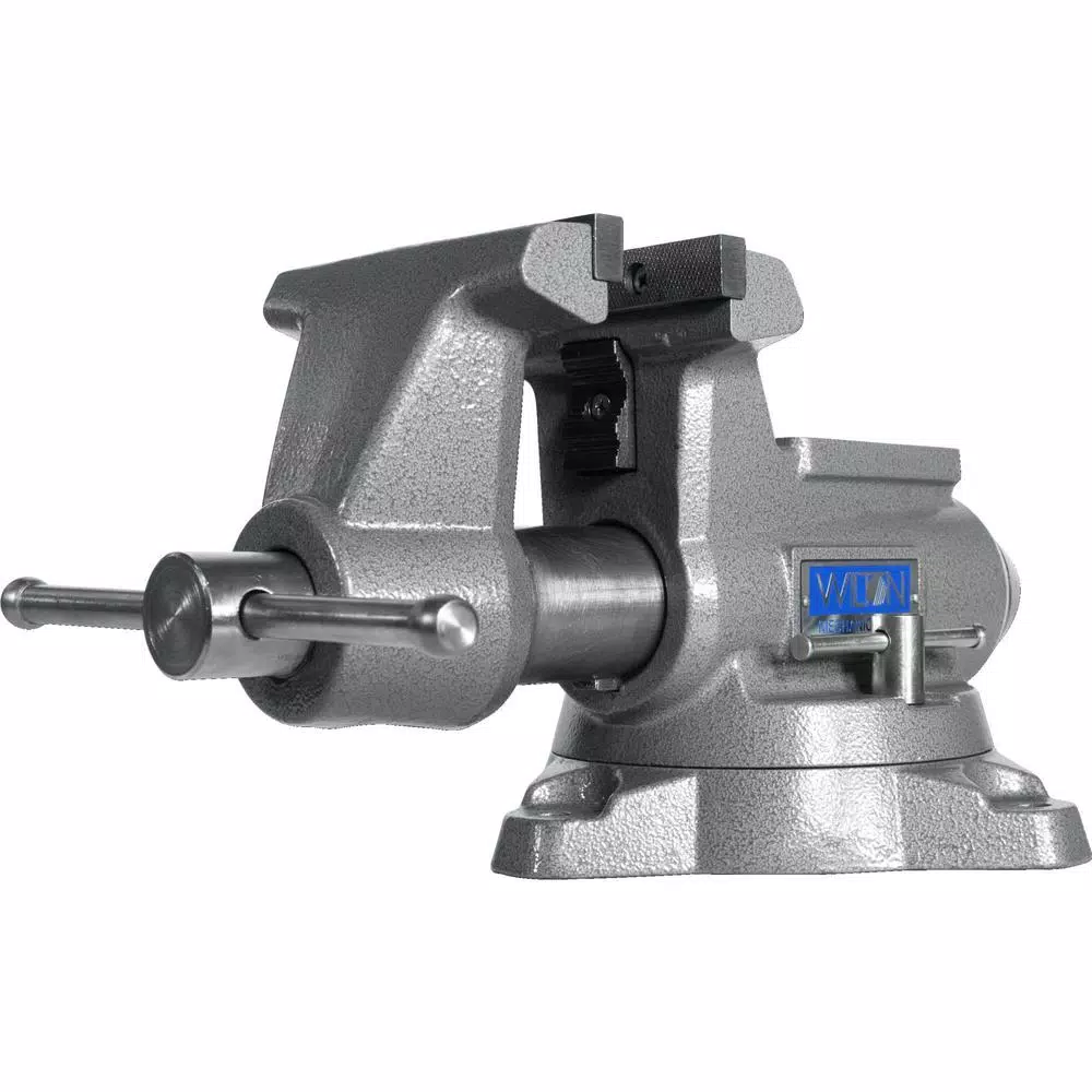 Wilton 855M Mechanics Pro Vise, 5.5 in. Bench Vise with 360° Swivel Base