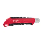 Milwaukee 18 mm Snap-Off Utility Knife with Metal Lock and Micro Carbide Blade thumbnail 3