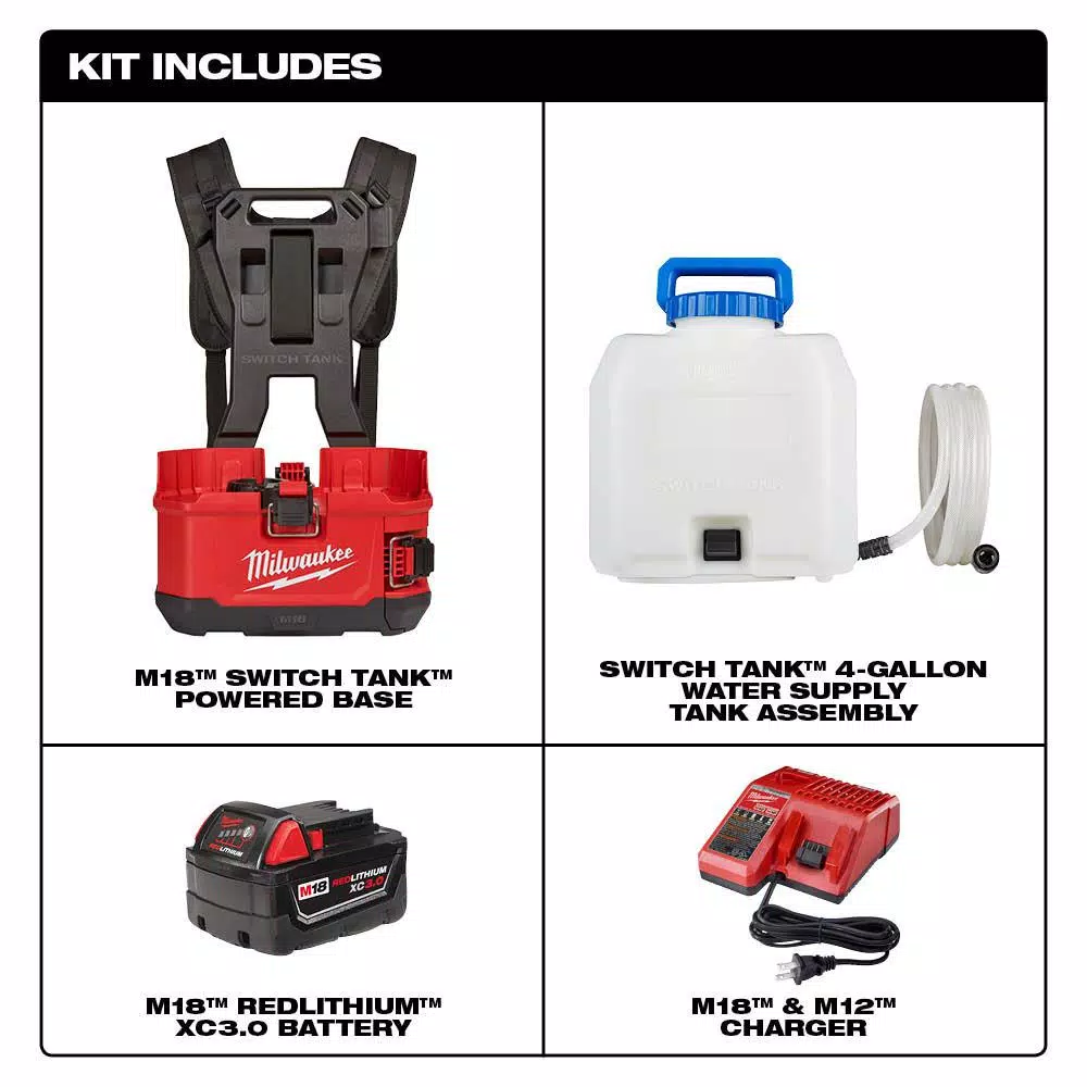 Milwaukee M18 FUEL 9 in. Cut Off Saw Kit with ONE-KEY and M18 SWITCH TANK Water Supply Kit