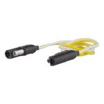 CURT 2-Way Flat Wiring Connector Kit with 12" Color-Coded Wires thumbnail 1