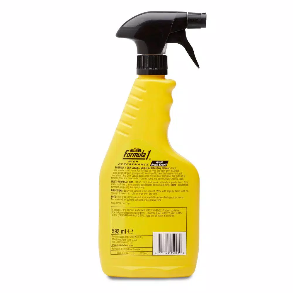 Formula 1 Dry Clean Carpet and Upholstery Cleaner