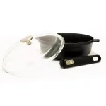 BergHOFF GEM 4.6 qt. Cast Aluminum Nonstick Saute Pan with Glass Lid, Black thumbnail 4