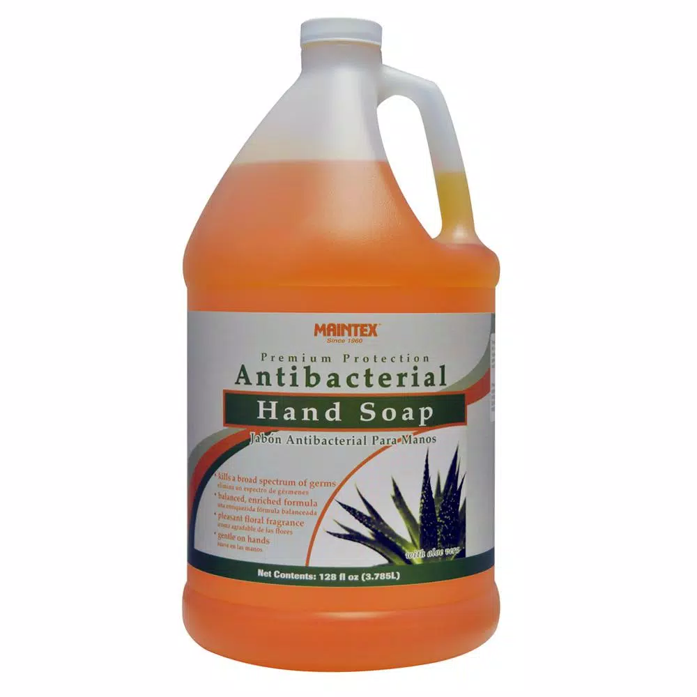 Maintex Premium Protection Antibacterial Hand Soap, 128 fl. oz. Liquid