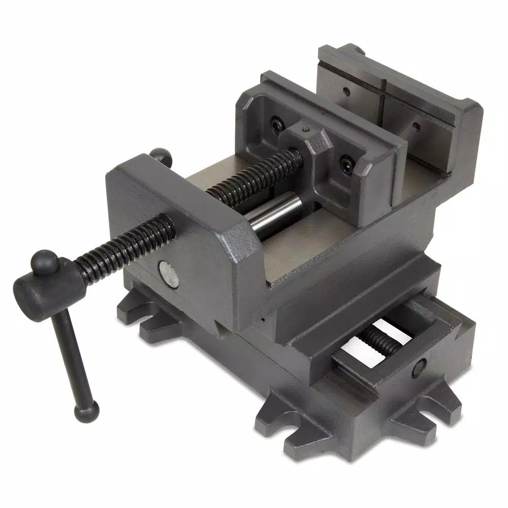 WEN 5-1/8 in. Compound Cross Slide Benchtop Vise, Heavy Duty Cast Iron