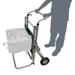 POWERTEC Rolling Foldable Table Saw Stand with 330 lb Capacity and 8-inch Wheels thumbnail 7