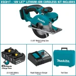 Makita 18V LXT Cordless 5-3/8 in. Metal Cutting Circular Saw Kit with 2 5.0Ah Batteries and Charger thumbnail 2