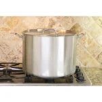 ExcelSteel Professional 35 qt. Stainless Steel Stock Pot with Lid, Induction Ready thumbnail 7
