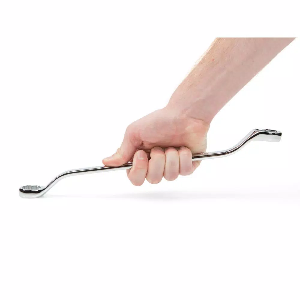 TEKTON 24 mm x 27 mm 45° Offset Double Box End Wrench