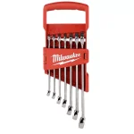 Milwaukee 7-Piece SAE Combination Wrench Set with Max Bite Open-End Grip thumbnail 4