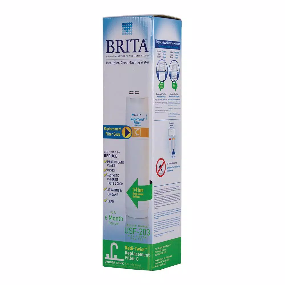 Brita Redi-Twist Under Sink Replacement Water Filter