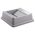 Rubbermaid Commercial Products Rubbermaid Commercial Untouchable Replacement Swing Top Lid, Grey, Square thumbnail 3