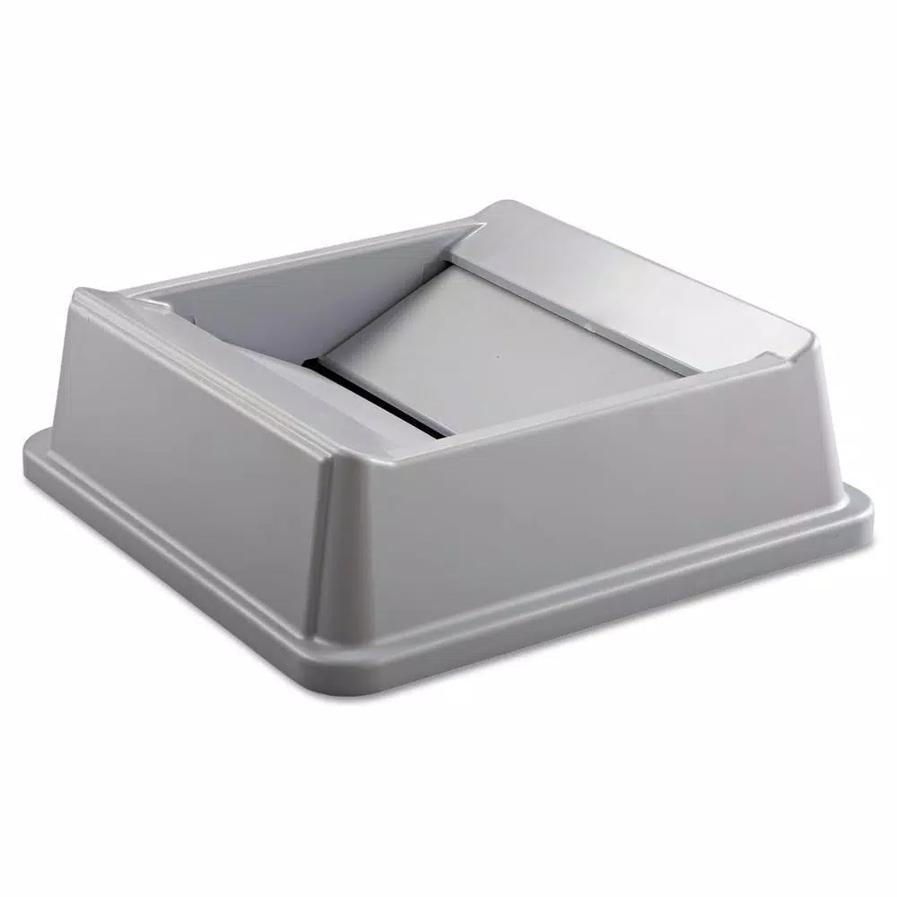 Rubbermaid Commercial Products Rubbermaid Commercial Untouchable Replacement Swing Top Lid, Grey, Square
