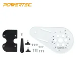 POWERTEC Universal Router Plate with Reversible Fence Kit for Edge Routing and Template Work thumbnail 2