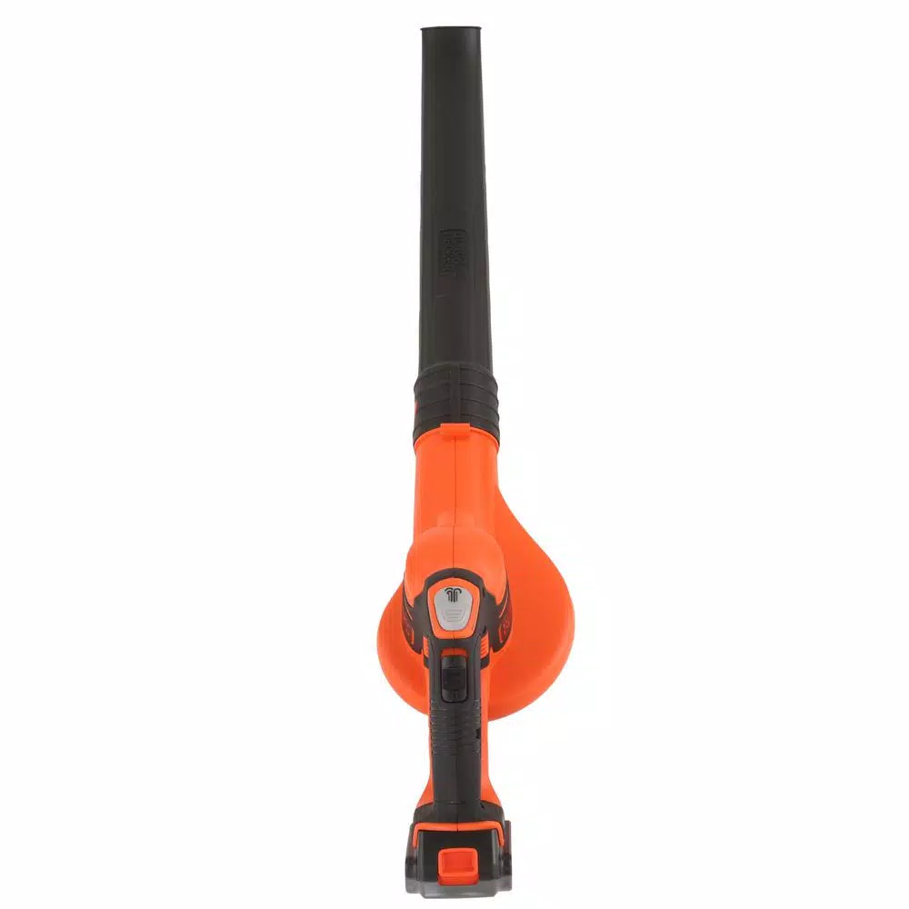 BLACK+DECKER 20V MAX Cordless Handheld Leaf Sweeper, 130 MPH, 100 CFM, Includes 2.0 Ah Battery and Charger