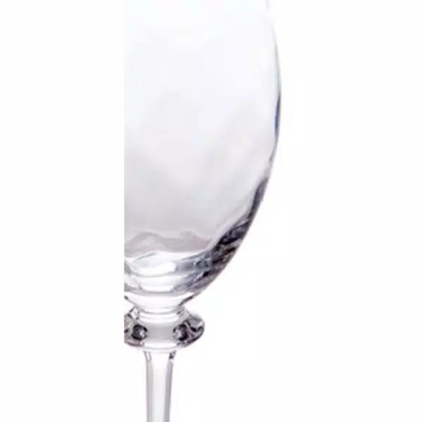 Abigails Romanza All Purpose Wine Glass Set, Handmade Clear Glass, Set of 4