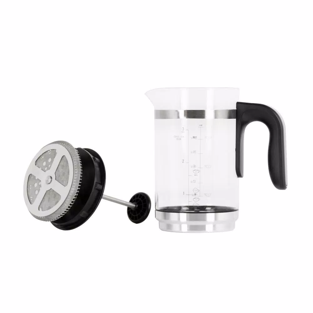 KALORIK Bartista 8-in-1 Electric French Press Coffee Maker, 24 oz. Stainless Steel