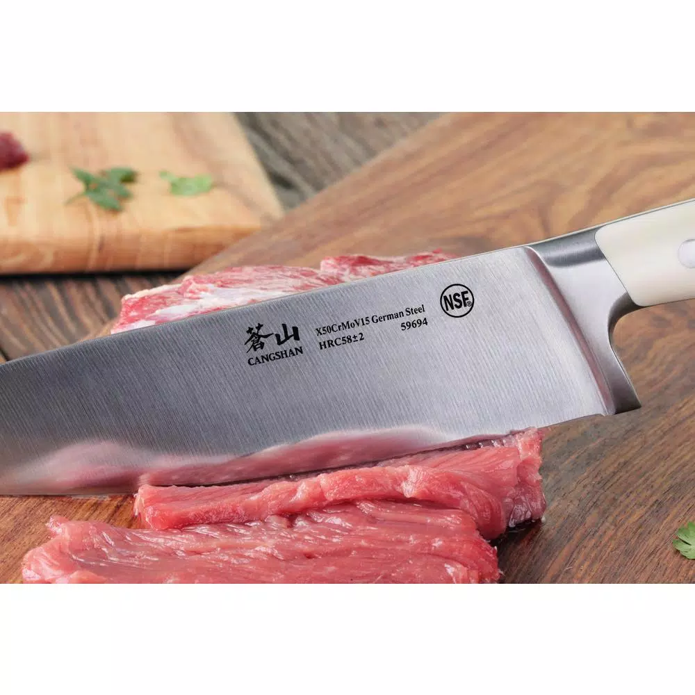 Cangshan S1 Series 8 in. Chef's Knife, Full Tang German X50Cr15MoV Stainless Steel