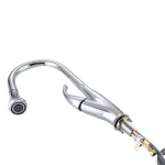 Vanity Art Chrome Single-Handle Pull-Down Kitchen Faucet with 360 Degree Swivel Spout thumbnail 7