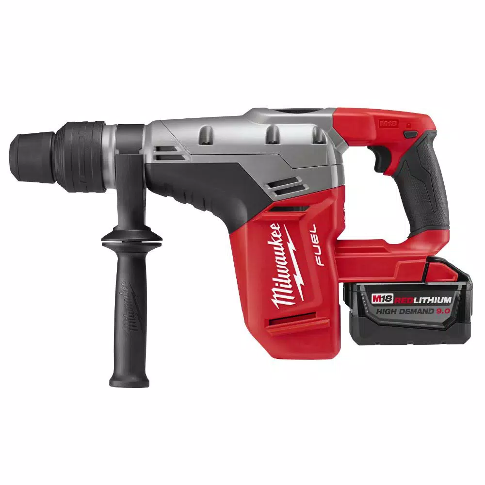 Milwaukee M18 FUEL 1-9/16 in. SDS-Max Rotary Hammer Kit with 9.0 Ah Battery and Charger