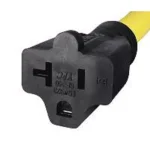 Hilti 15 Amp to 20 Amp NEMA Adapter, Yellow Rubber Construction thumbnail 3