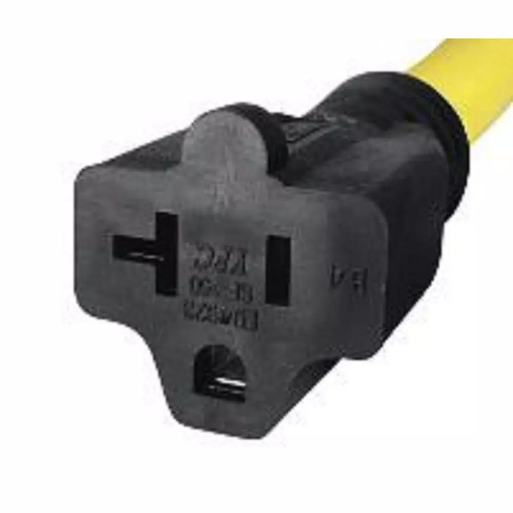 Hilti 15 Amp to 20 Amp NEMA Adapter, Yellow Rubber Construction