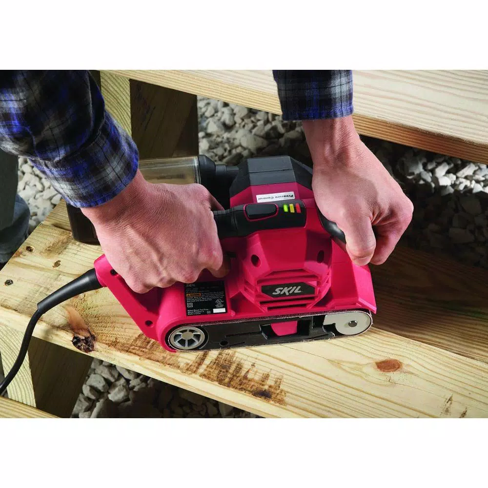 Skil 6 Amp Corded 3 in. x 18 in. Belt Sander Kit with Pressure Control