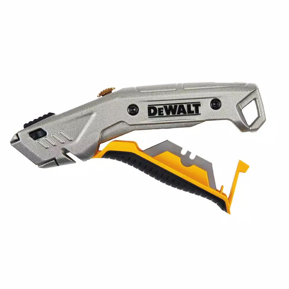 DEWALT Instant Change Retractable Utility Knife with Integrated Blade Storage