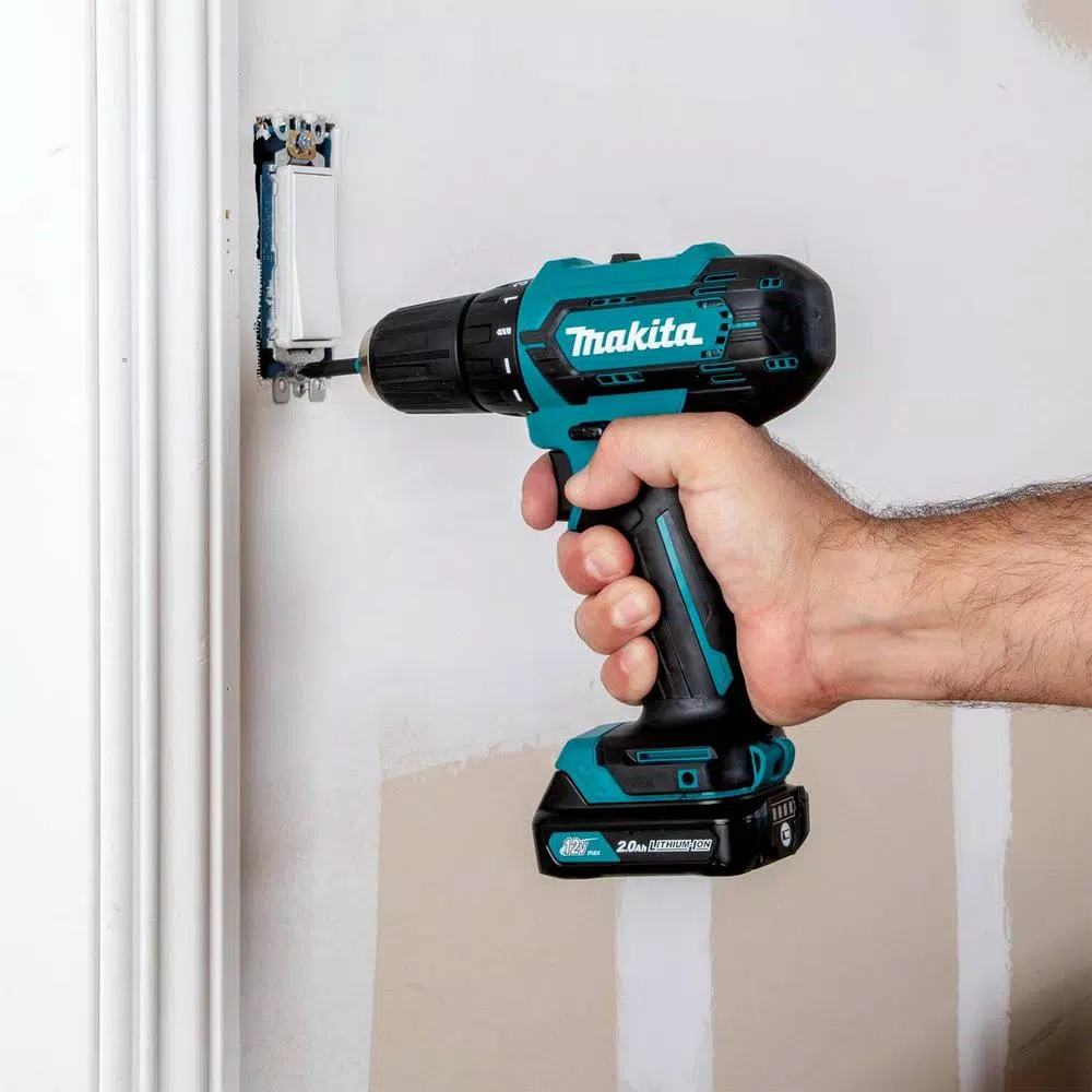 Makita 12V MAX CXT Lithium-Ion Cordless 3/8 in. Driver Drill Kit, 2.0 Ah