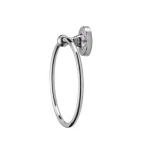 Croydex Wimborne Flexi-Fix Wall-Mounted Towel Ring, Chrome Finish thumbnail 4
