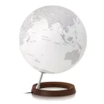 Waypoint Geographic Full Circle Reflection 12 in. Illuminated Desktop Globe with Wood Base and Aluminum Mount thumbnail 1