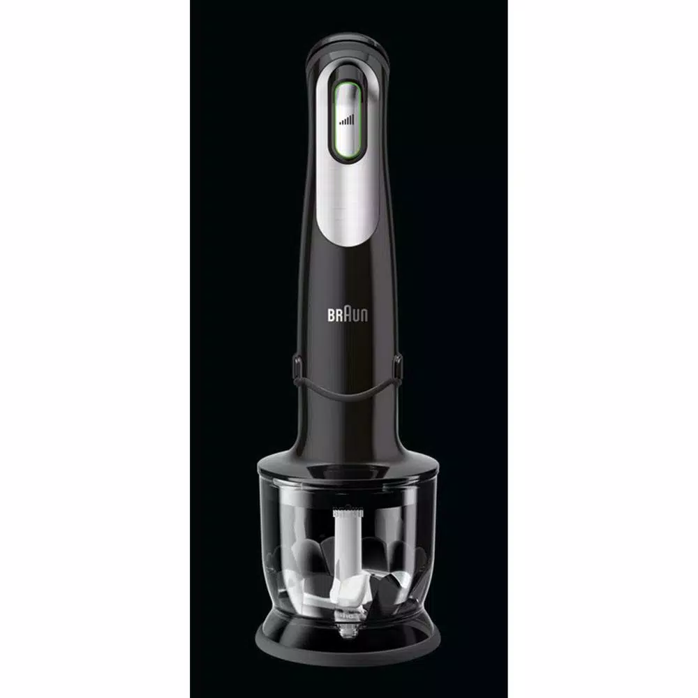 Braun 1.5 Cup Chopper Attachment for MultiQuick Hand Blenders, Black