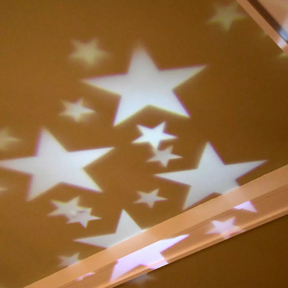 LUMABASE White Stars LED Projector Light - Rotating Indoor/Outdoor Holiday Decor
