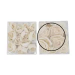 LITTON LANE White Sola Wood Carnation and Ranunculus Artificial Flowers, Set of 2 thumbnail 3
