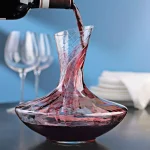 Wine Enthusiast Allure 47.25 oz. Aerating Wine Decanter, Mouth-Blown Lead-Free Crystal thumbnail 3
