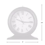 FirsTime Antollini 5 in. Analog Tabletop Clock - Black thumbnail 4
