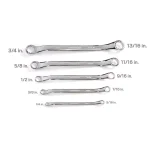 TEKTON 5-Piece 45° Offset Box End Wrench Set, SAE thumbnail 3